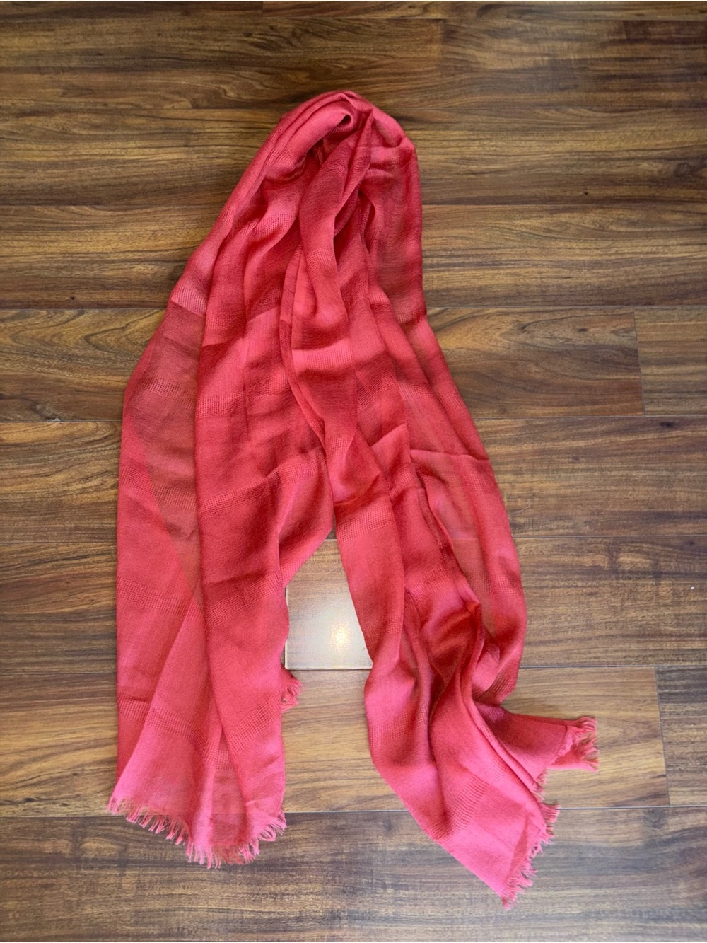 Banana Republic Pink-Red Lightweight Scarf